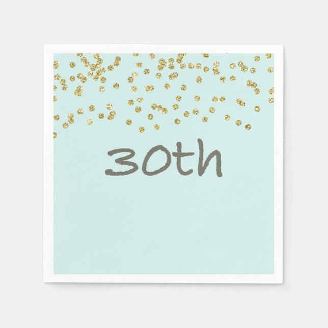 Guardanapo De Papel Glitter Confetti 30 (Frente)