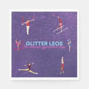 Guardanapo De Papel Glitter Leo's - A Loja Definitiva de Ginástica