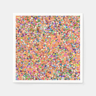 Guardanapo De Papel Glitter Moderno de Gripe Mosaico Multicolor #5