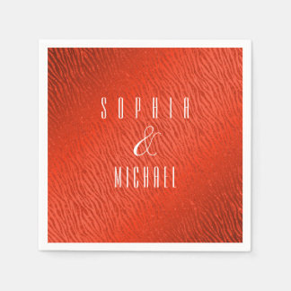 Guardanapo De Papel Glitter Vermelho para Impressão de Animais Persona