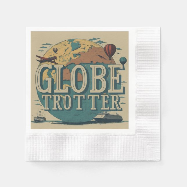 Guardanapo De Papel Globe Trotter (Frente)