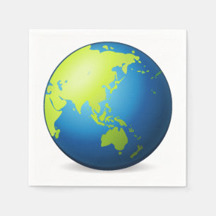 Guardanapo De Papel Globo Ásia - Emoji da terra