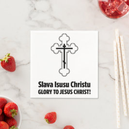 Guardanapo De Papel Glória a Jesus Cristo! – Slava Isusu Christu