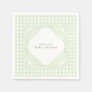 Guardanapo De Papel Glorioso Gingham Verde