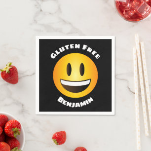 Guardanapo De Papel Gluten Free Smiling Emoji