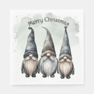 Guardanapo De Papel Gnome Christmas Napkins