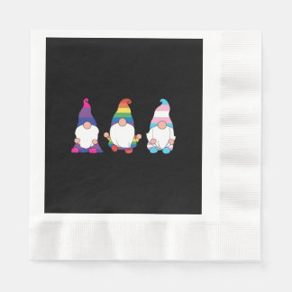 Guardanapo De Papel Gnome LGBTQ Ally Transsexual Bissexual