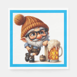 Guardanapo De Papel Gnomo de Cerveja Alemã do Oktoberfest