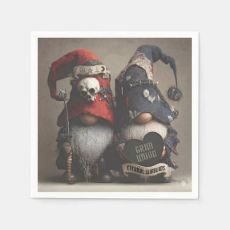 Guardanapo De Papel Gnomos de Fantasia Sombria Segurando Coração com T