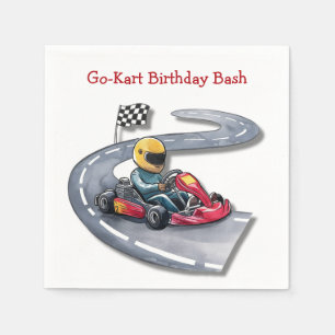 Guardanapo De Papel Go-Kart Birthday Bash