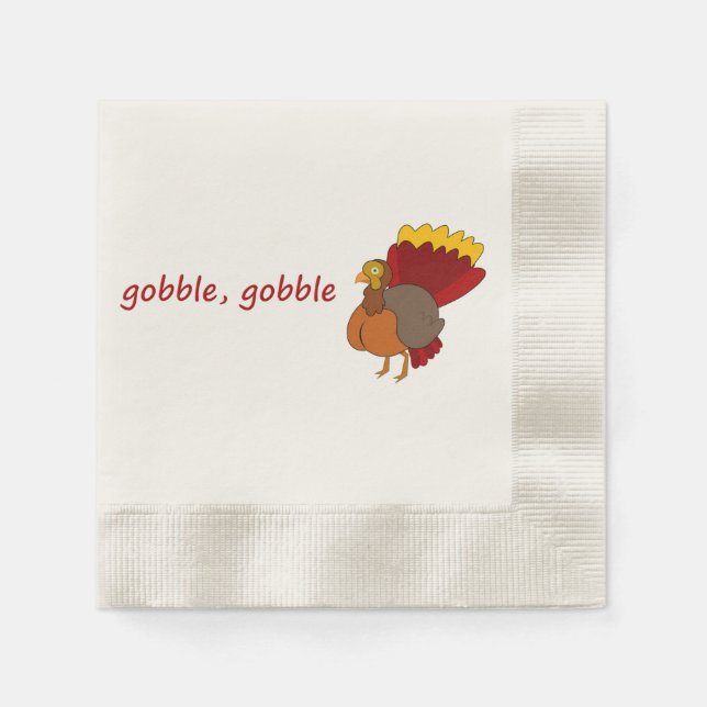 Guardanapo De Papel gobble, gobble (Frente)