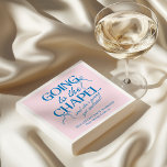 Guardanapo De Papel Going to the Chapel Bachelorette Weekend<br><div class="desc">The Going to the Chapel Bachelorette Collection blends playful charm with classic bridal style. Featuring a soft pink background paired with bold blue typography, this suite captures the excitement of a bride-to-be heading down the aisle. Delicate bow illustrations and a mix of elegant serif and flowing script fonts add a...</div>