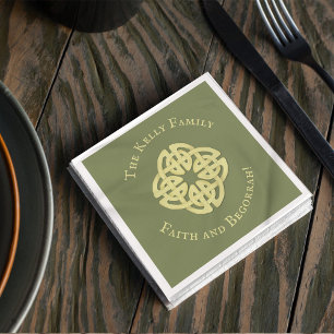 Guardanapo De Papel Gold Celtic Cross Classic Faith and Begorrah