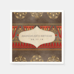 Guardanapo De Papel Gold Foil - Partido Temático Egípcio