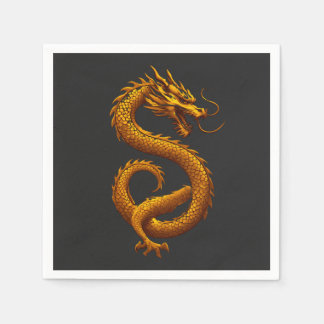 Guardanapo De Papel Golden Dragon