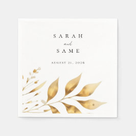 Guardanapo De Papel Golden Radiance Wedding Napkins