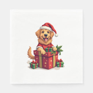 Guardanapo De Papel Golden Retriever Gift Wrap
