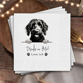 Guardanapo De Papel Goldendoodle Dog Bebidas Personalizadas Em Mim