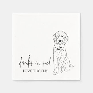 Guardanapo De Papel Goldendoodle Labradoodle Custom.Napkin Dog Weding