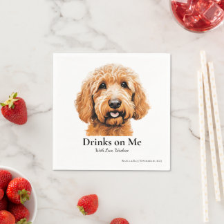 Guardanapo De Papel Goldendoodle Napkin
