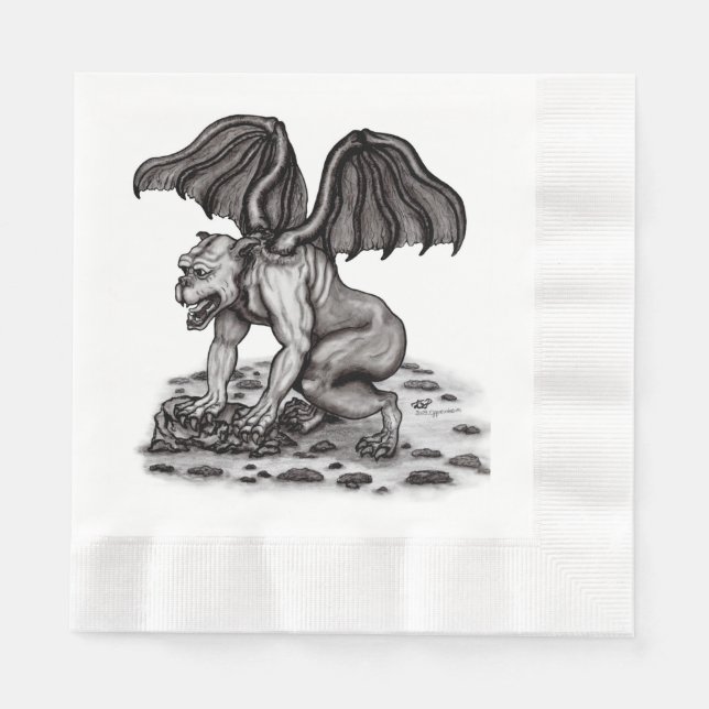 Guardanapo De Papel Golem Gargoyle (Frente)
