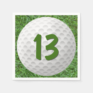 Guardanapo De Papel Golf Ball 13 Birthday Napkins