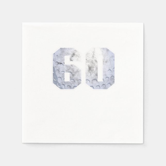 Guardanapo De Papel Golf Ball 60. º aniversário Celebração Esporte Pre (Frente)