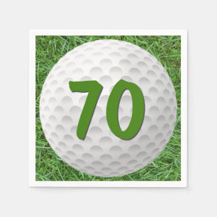 Guardanapo De Papel Golf Ball 70 Birthday Napkins