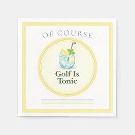 Guardanapo De Papel Golf É Tônico | Decoração de Festa com Tema de Gol