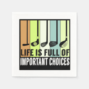 Guardanapo De Papel Golf Funny Life Choices