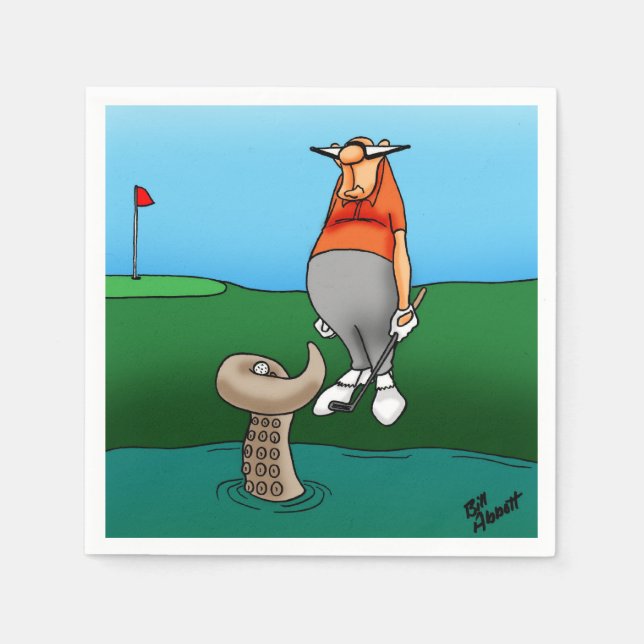 Guardanapo De Papel Golf Humor Party Napkins (Frente)