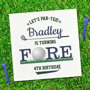 Guardanapo De Papel Golf PAR-TEE 4º Aniversário