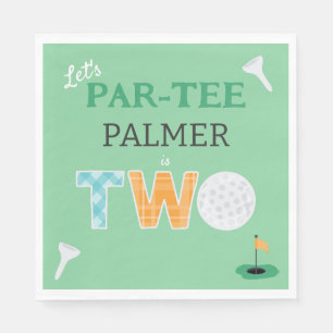 Guardanapo De Papel Golfe do Vamos segundo aniversário Par-tee