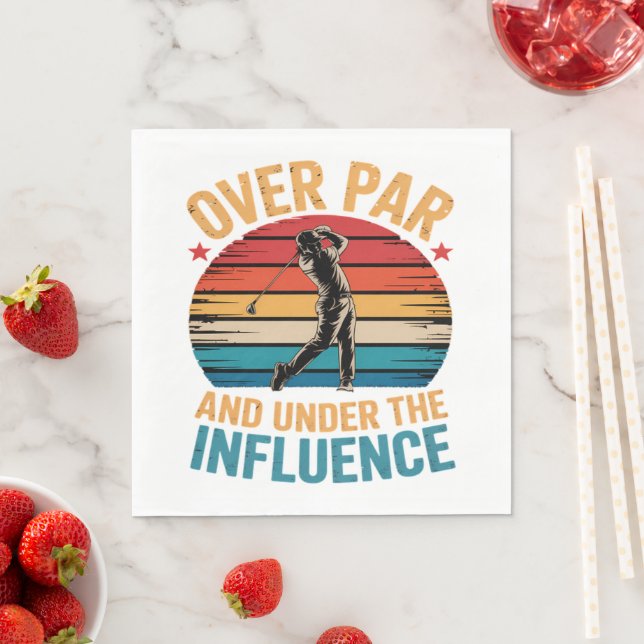 Guardanapo De Papel Golfe Engraçado Bebendo (Insitu)