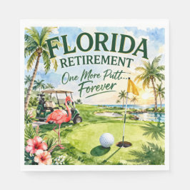 Guardanapo De Papel Golfe Flórida temático com flamingo