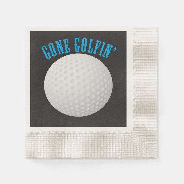 Guardanapo De Papel ⛳ Golfe 🎁 Golf Ball Golfer (Frente)