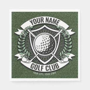 Guardanapo De Papel Golfer Golf Club Turf Clubhouse