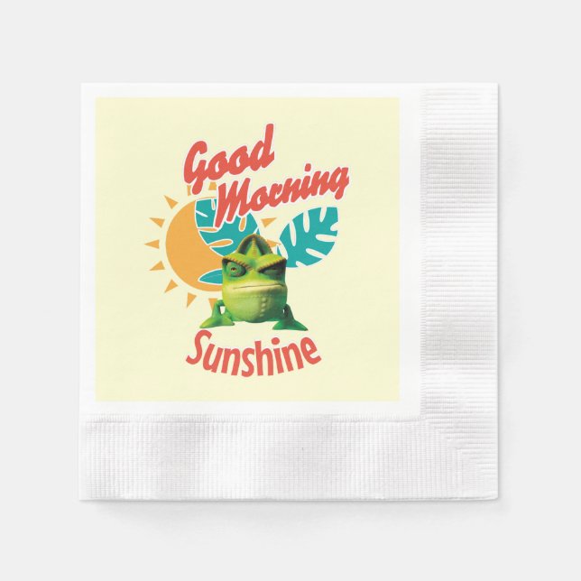 Guardanapo De Papel Good Morning Sunshine Funny Chameleon (Frente)