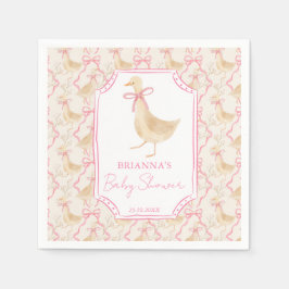 Guardanapo De Papel Goose nursery rhymes baby shower monogrammed