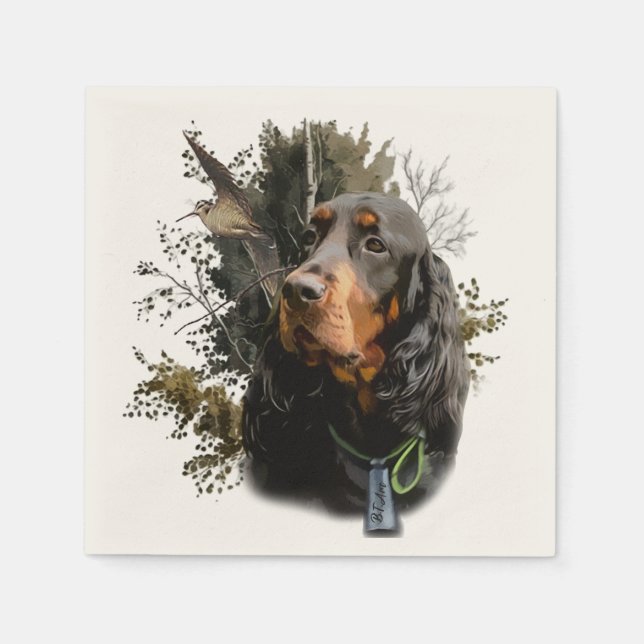 Guardanapo De Papel Gordon Setter (Frente)