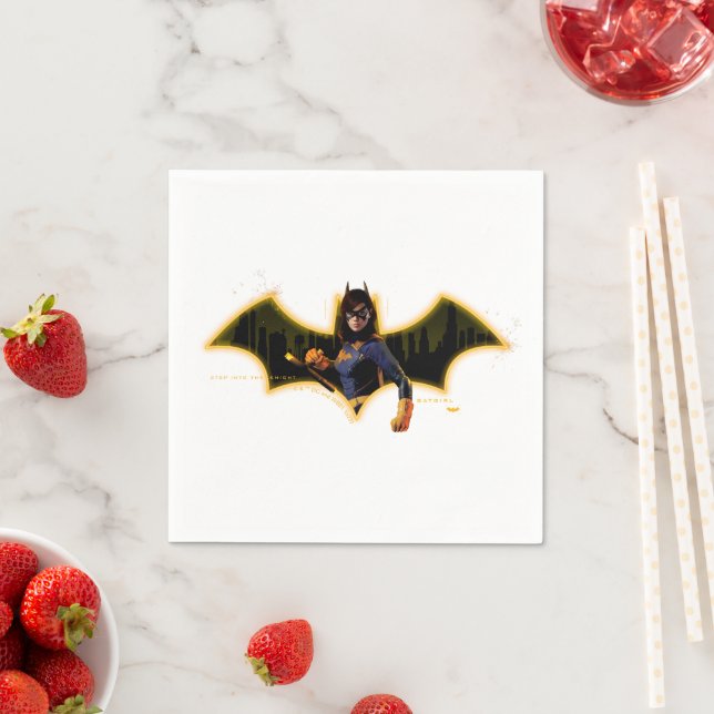 Guardanapo De Papel Gotham Knights Batgirl no logotipo (Insitu)