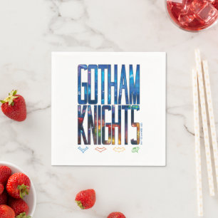 Guardanapo De Papel Gotham Knights City Lettering