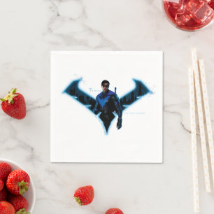 Guardanapo De Papel Gotham Knights Nightwing in Logo