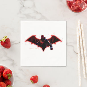 Guardanapo De Papel Gotham Knights Red Hood no Logotipo