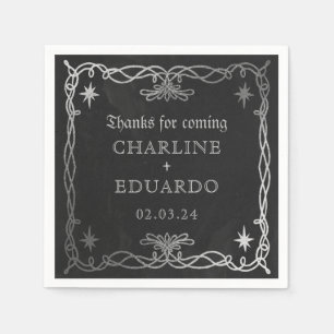 Guardanapo De Papel Gothic Celestial Fantasy Ivy Wedding