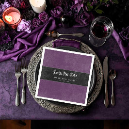 Guardanapo De Papel Gothic Raven Purple Darkly Ever After Wedding