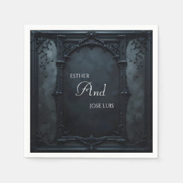 Guardanapo De Papel Gothic Square Frame  Wedding