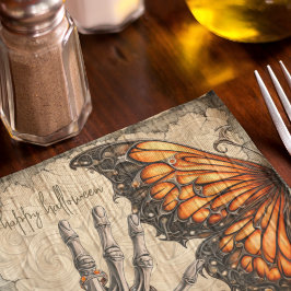 Guardanapo De Papel Gótica | Borboleta | Mão esquelética | Vitoriano