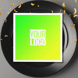 Guardanapo De Papel gradiente amarelo verde - seu logotipo