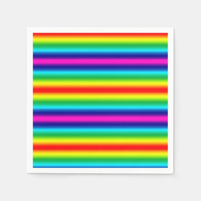Guardanapo De Papel Gradiente arco-íris. (Frente)